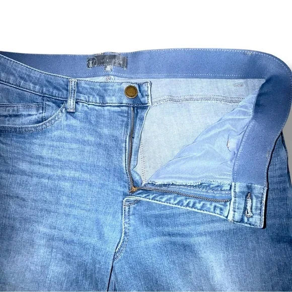 WIT & WISDOM 'Ab'Solution High Waist Girlfriend Jeans - LIGHT BLUE ARTISANAL 16 - Picture 6 of 12